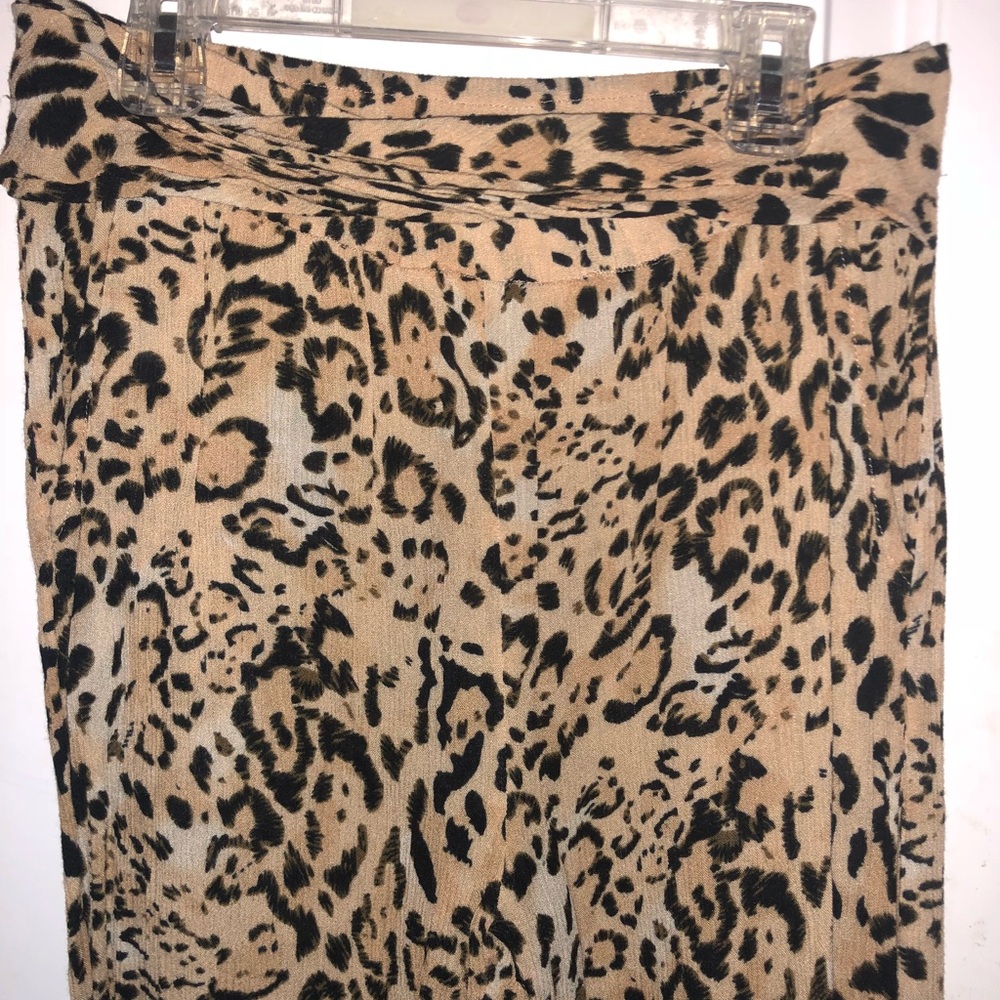 Cheetah Print Free People Cropped Pant